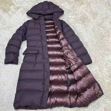 [새상품급] 유니클로 +J 울트라 라이트 다운 후디드 코트 롱다운 L