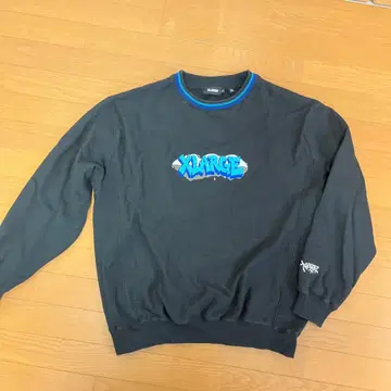 XLARGE 블랙 맨투맨 L