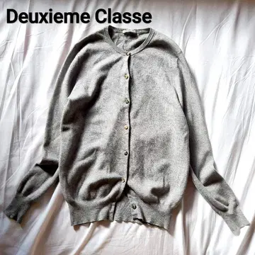 Deuxieme Classe 크루넥 가디건 캐시미어 그레이