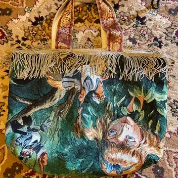 아차츄무무차차 x Disney 원더랜드의 앨리스 고블랑 직조 백