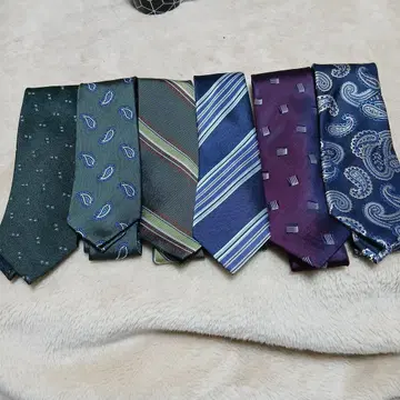 Stile Latino 그린 계열 패턴 넥타이 외 6개 세트