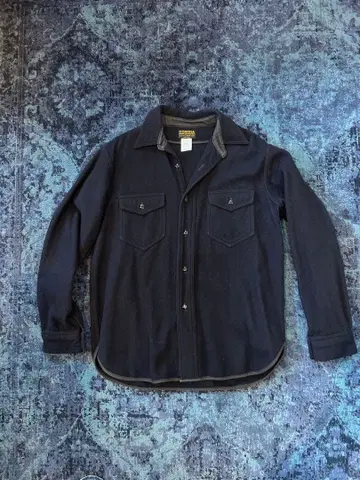 CORONA 다크 네이비 긴팔 셔츠 울나일론 utility CPO