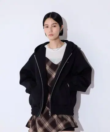 jeanasis(지나시스)*종이상자 big 후드 블루종(후디)*신상