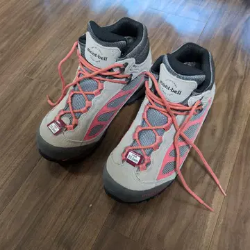 [ 새상품 ] mont-bell 등산화 그레이/핑크(여성용)