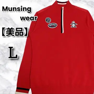 새상품급 먼싱웨어 안감 하프 지퍼 스웨터 L