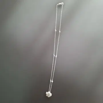 [ FOXEY ] [ 꽃 모양 크리스탈 장식 목걸이