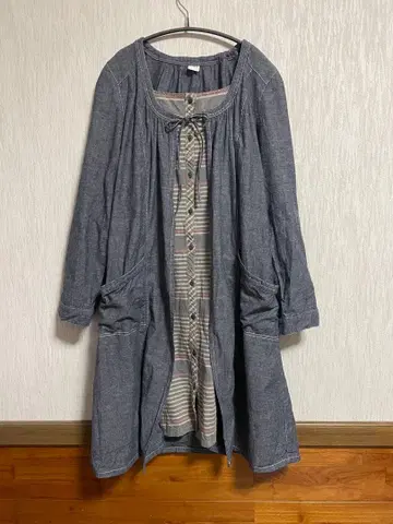 D*g*y 레이어드 스타일 원피스 겉옷 네이비 계열 여성용 LL