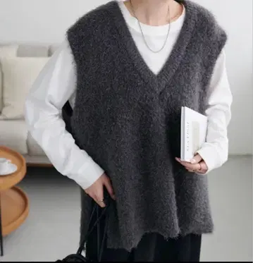 Discoat 페더 얀 롱 베스트 롱 기장