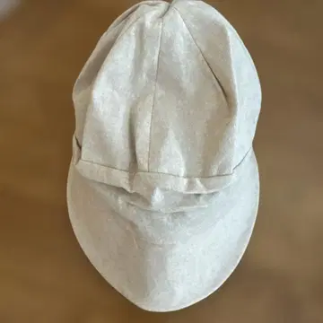 베이지 코튼 헌팅 캡