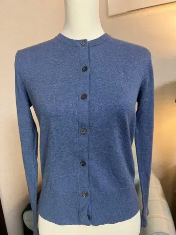 랄프 로렌 코튼 가디건 블루