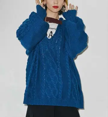 [ 새상품급 ] jouetie 벨트 케이블 니트