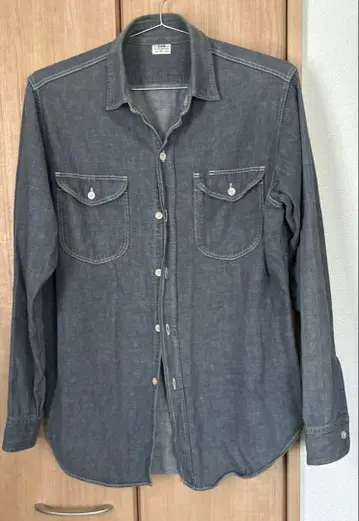 웨어하우스 샴브레이 긴팔 셔츠 사이즈 16 (L)