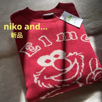 niko and - 새상품 세서미 스트릿 Elmo 니트 Free 사이즈