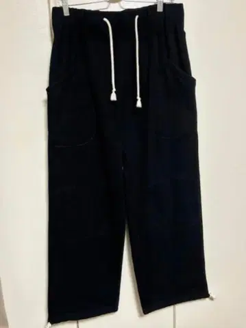 WAIPER.inc 더블니 스웨트 팬츠 블랙 사이즈 M