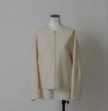 LOHEN 로헨 백 폼 리버 ZIP 블루종 코트