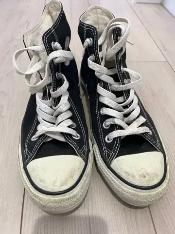 컨버스 올스타 블랙 하이컷 스니커즈