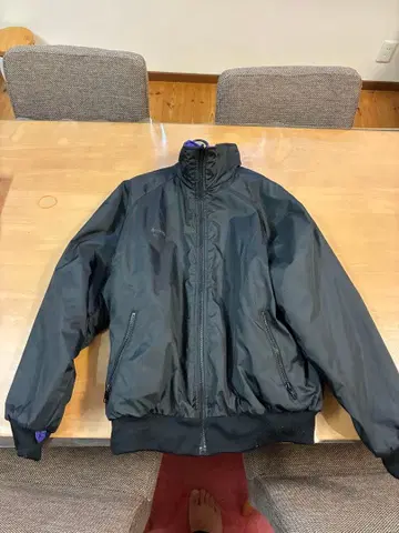 나일론 자켓 블랙 퍼플