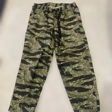 카모 패턴 허리밴딩 팬츠 타이거 카모