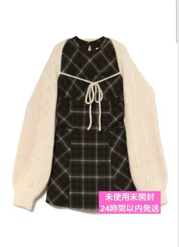 ANDMARY Mimi 체크 세트 미니 드레스