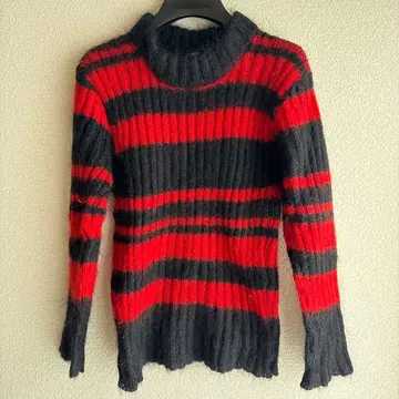 OZON COMMODITY 보더 스웨터 빨간색 블랙