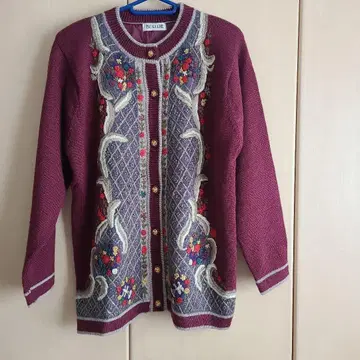 쇼와 레트로 자수 가디건 80s90s 빈티지 구제 의류