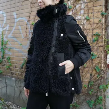 Sacai 퍼 도킹 트윌 블루종 2 MA1