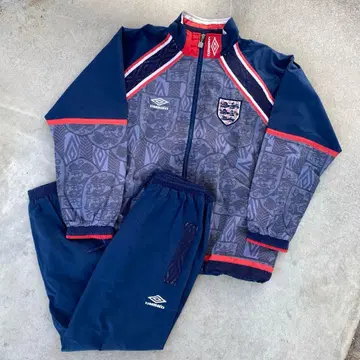 90s UMBRO 잉글랜드 대표 나일론 자켓 팬츠 셋업