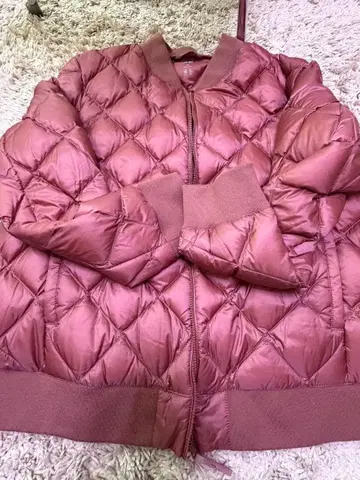 UNIQLO XXL 울트라 라이트 다운 다이아 퀼트 리브 블루종