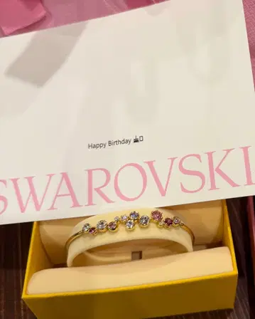 Swarovski 컬러풀 크리스탈 팔찌