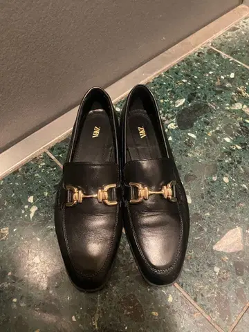 ZARA 로퍼 37 블랙