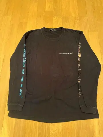 A'gem 9 블랙 긴팔 셔츠