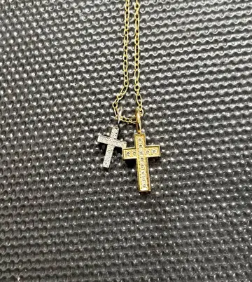 SJX 크로스 참 목걸이