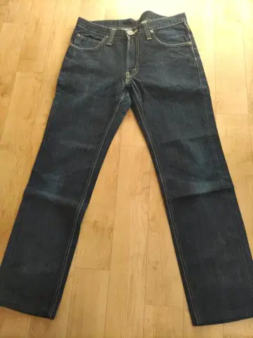 Lee 다크 블루 스트레이트 데님 Lee W33 청바지 L~XL 정도