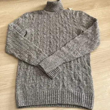 [ 새상품급 ] Drumohr 이탈리아제 울 터틀넥 케이블 니트 48