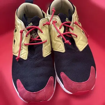 리복 스니커즈 블랙/노랑/빨간색