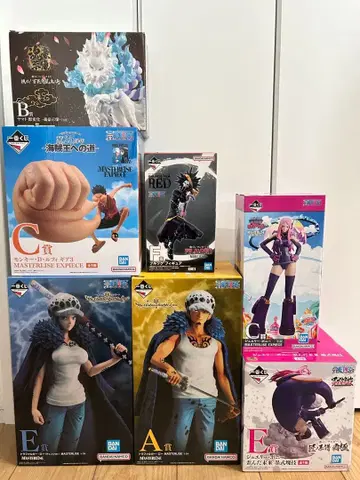 원피스 제일복권 A상 E상 트리팔가 로우 원피스 피규어 5체