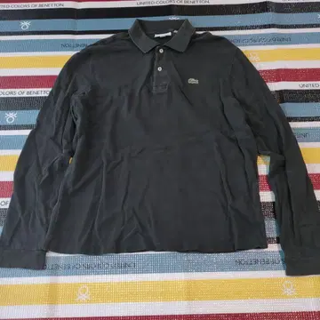 LACOSTE 긴팔 피케 셔츠 다크 그레이 US L