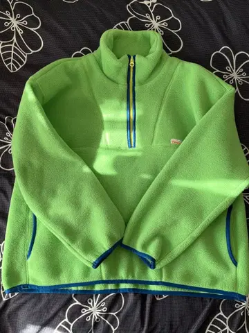 niko and - 니코앤드 옐로우 그린 플리스 하프 지퍼 자켓 M