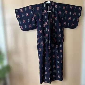 울 기모노 앙상블 손바느질