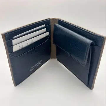 THE SHOP TK 접이식 지갑 네이비 가죽 지갑