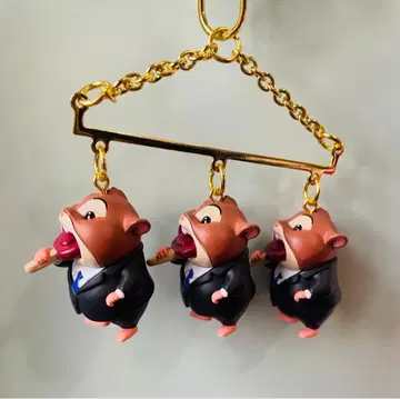 디즈니 스토어 주토피아 레밍 비즈니스맨 키링 키체인