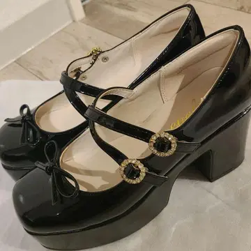 evelyn 멜리 제인 통굽 로퍼 L 블랙