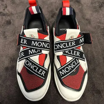 새상품급 MONCLER 메쉬 스니커즈 레드/화이트/블랙 사이즈 41