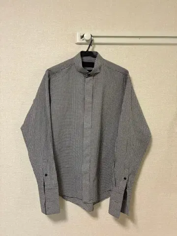 신랑 셔츠 MAZZO 윙카라 셔츠 깅엄 체크