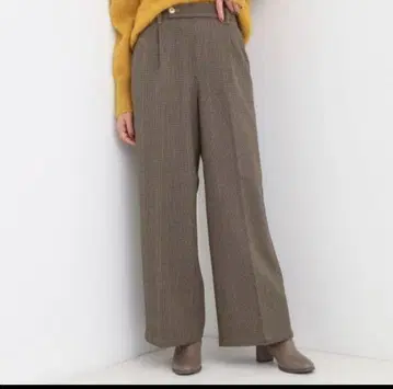 [ 기장 선택 가능 ] 울 느낌 따뜻한 속기모 와이드 팬츠