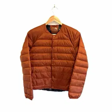 세탁 가능한 퓨전 다운 라이트 자켓 오렌지 워크맨 노카라