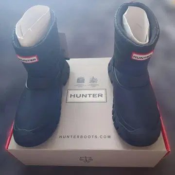 HUNTER 방수 숏부츠 블랙