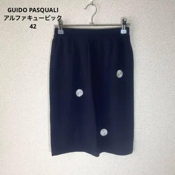 GUIDO PASQUALI 알파 큐빅 울 스커트 일본제