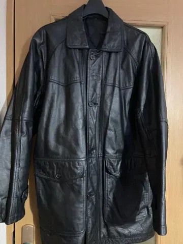 가죽 코트 블랙