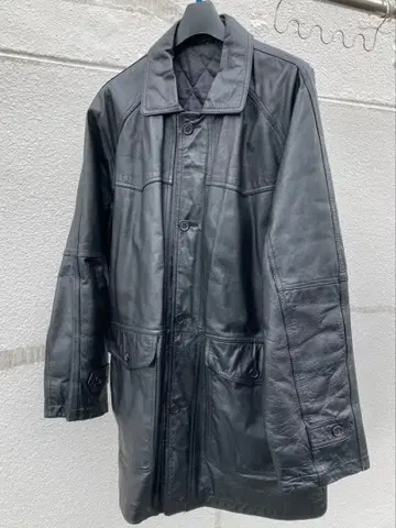 가죽 코트 블랙